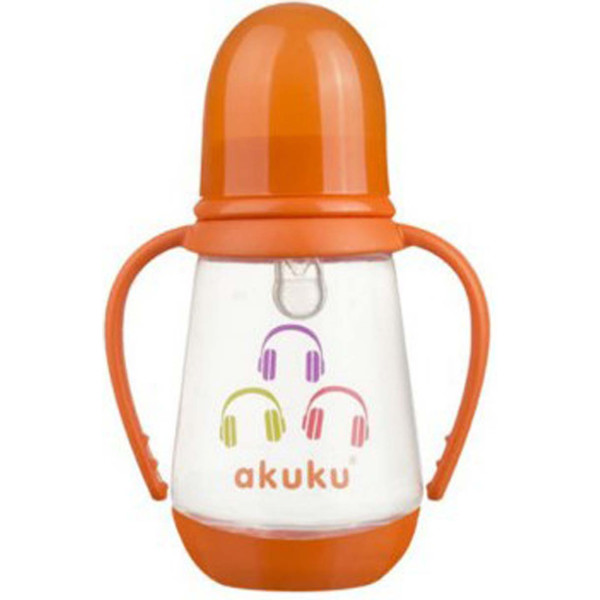 

Бутылочка с ручками Akuku A0008 orange 125 мл