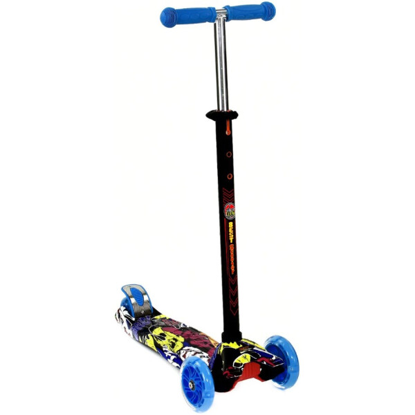 

Самокат MAXI Best Scooter, 3 колеса, свет, 60 кг, ярко-синий, с шлемом и защитой 3-12 лет (6544567)
