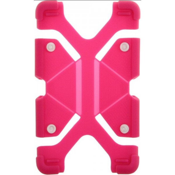 

TOTO Tablet universal stand silicone case Universal 7/8" Hot Pink