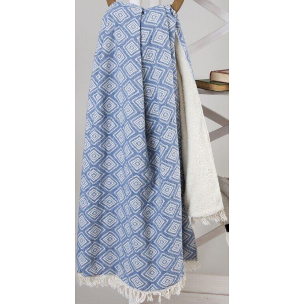 

Плед микроплюш Barine - Diamond Throw denim 130*170