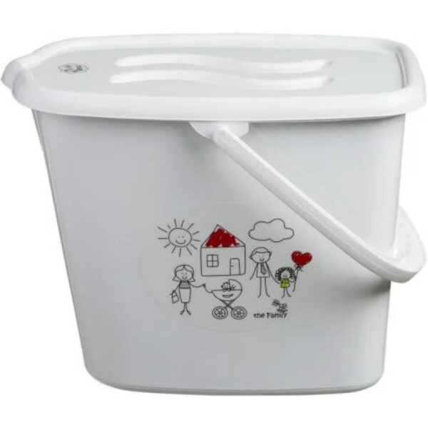 

Ведерко для подгузников и воды Maltex The Family 5931 white