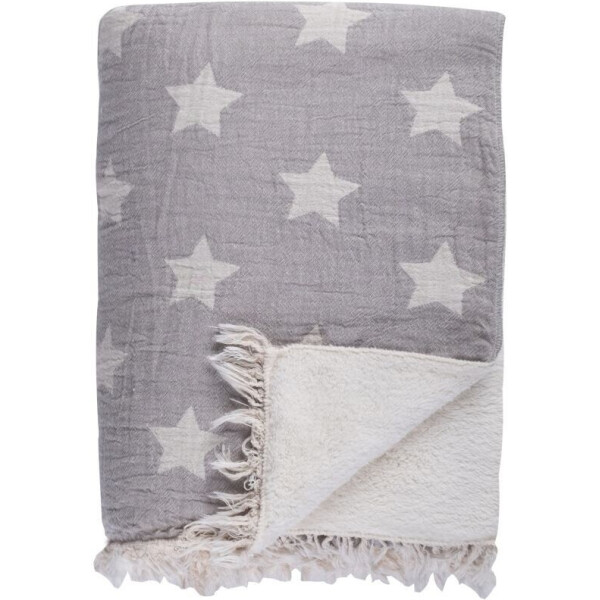 

Плед микроплюш Barine - Star Throw grey 130*170