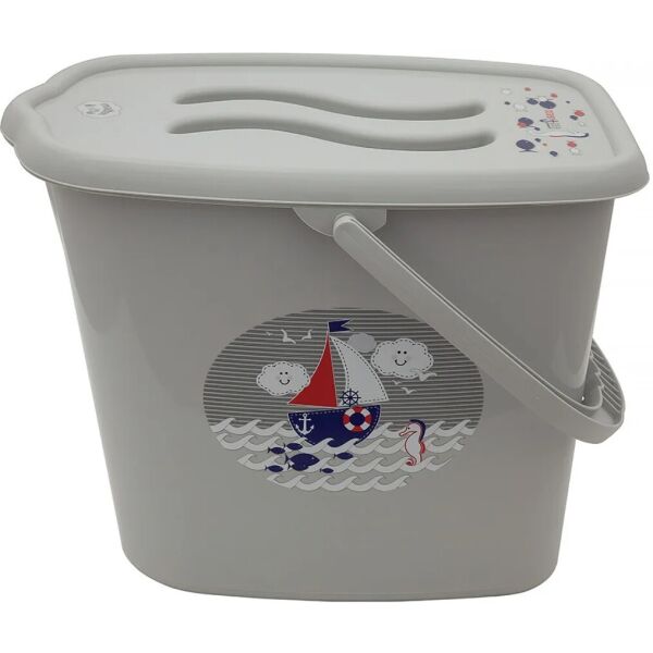 

Ведерко для подгузников и воды Maltex Ocean & sea 5535 grey