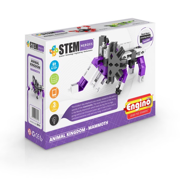 

Пластиковый конструктор Engino Stem Heroes Царство животных: Мамонт (SH11)