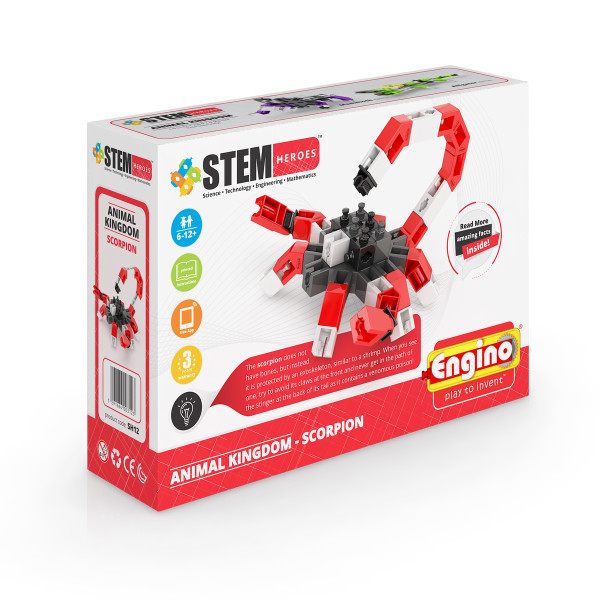 

Пластиковый конструктор Engino Stem Heroes Царство животных: Скорпион (SH12)