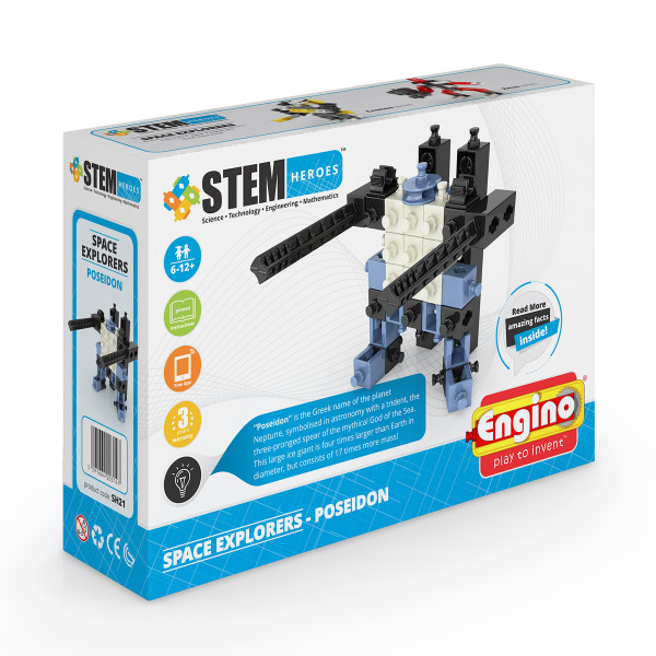

Пластиковый конструктор Engino Stem Heroes Исследование космоса: Посейдон (SH21)
