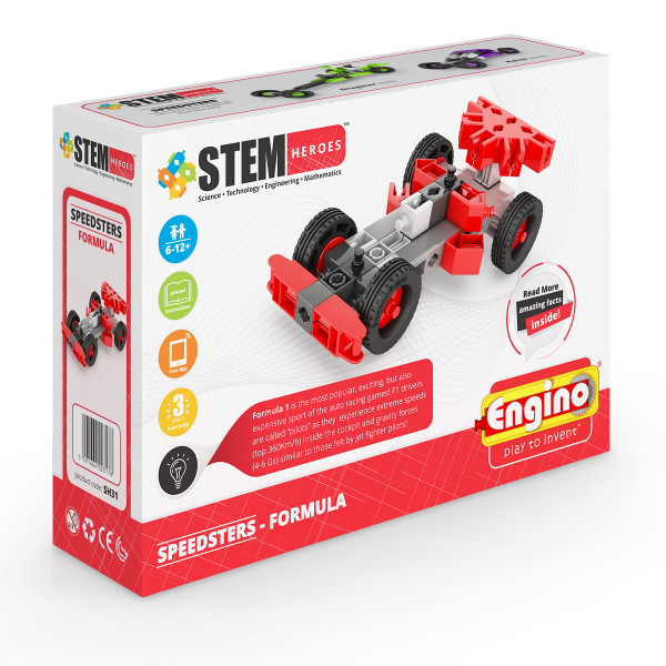 

Пластиковый конструктор Engino Stem Heroes Спортивные автомобили: Формула (SH31)