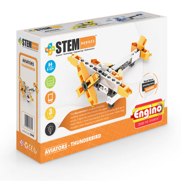 

Конструктор Engino Stem Heroes Авиация: Буревестник (SH42)