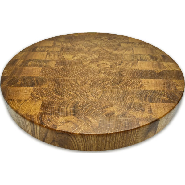 

Торцевая разделочная доска SK wood UA 30x4см из дуба (круглая) (103)