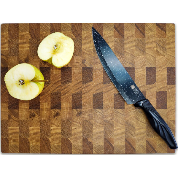 

Торцевая разделочная доска SK wood UA 30x25x4см из дуба (104)