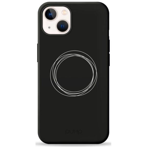 

Чехол Pump Silicone Case Circles on Dark для iPhone 13