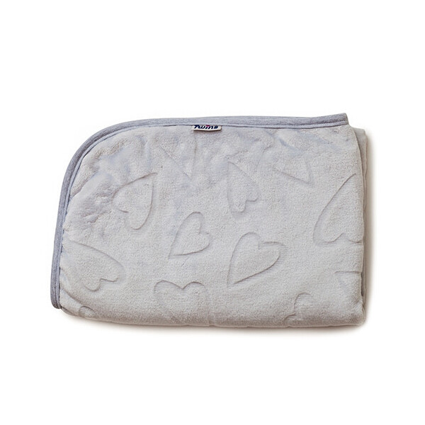 

Плед Twins велюр Сердечки 80 * 104 1406-187-10 grey