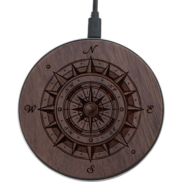 

SkinWood Black Fast Charge compass