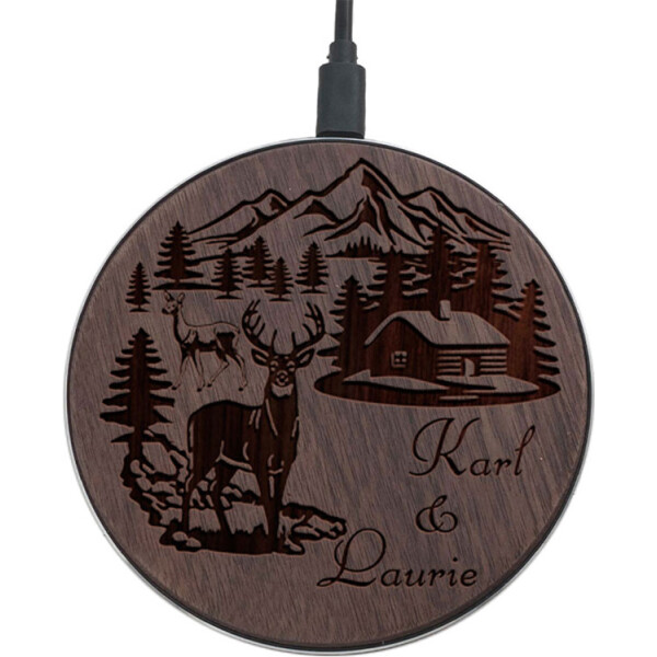 

SkinWood Black Fast Charge Home