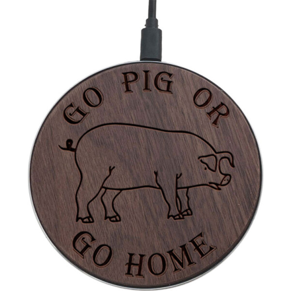 

SkinWood Black Fast Charge Pig