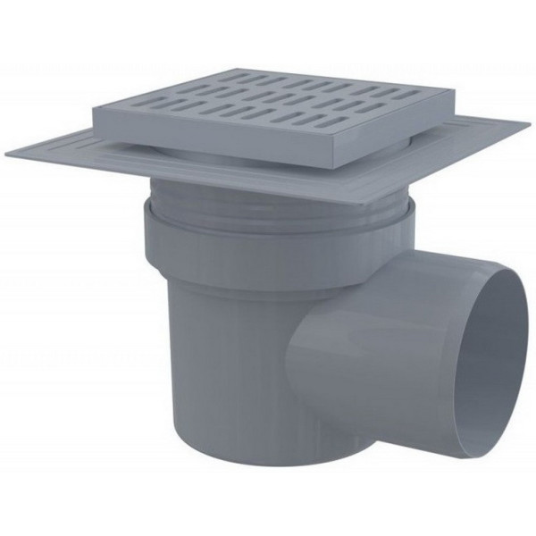 

Сливной трап Alcaplast 150x150/110 мм боковой сток, APV10