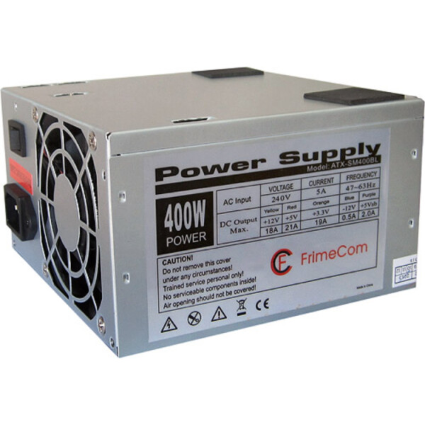 

Блок питания FrimeCom SM400BL 400W, 8см, без кабеля питания