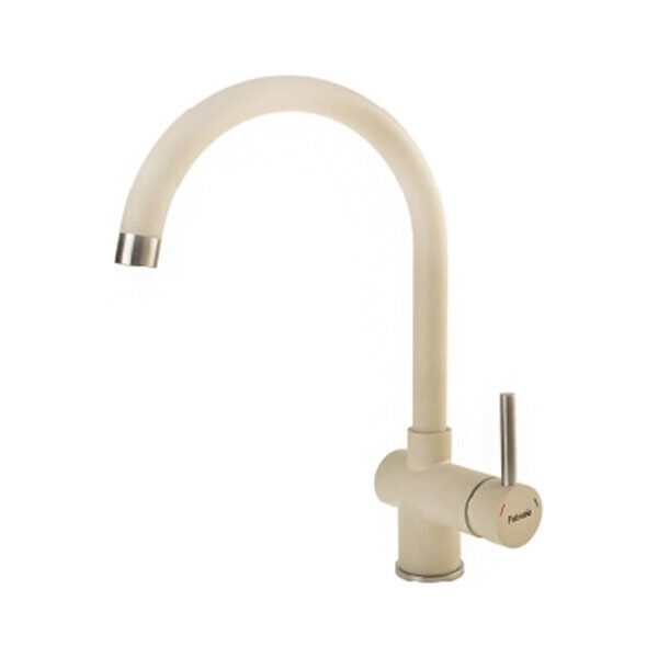 

Смеситель кухонный Fabiano FKM 39 S/Steel Cream