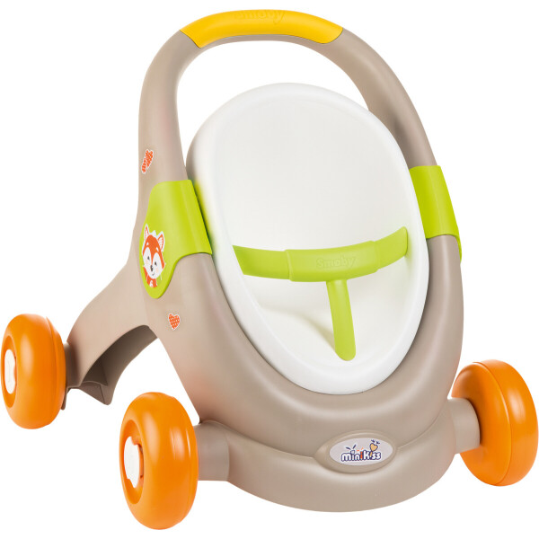 

Коляска Smoby Toys Mini Kiss 3в1 Веселые животные (210206)