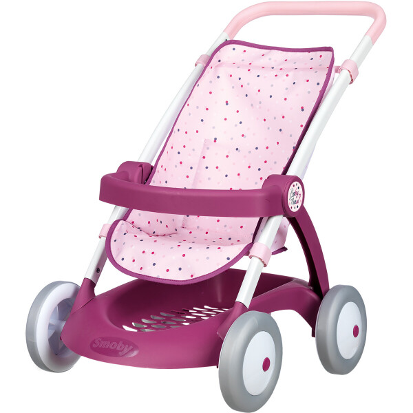 

Коляска для куклы Smoby Toys Baby Nurse Прованс Прогулка с корзиной (254003)