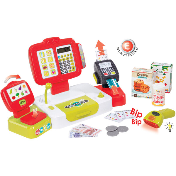 

Игровой набор Smoby Toys Электронная касса с весами и аксессуарами (350107)