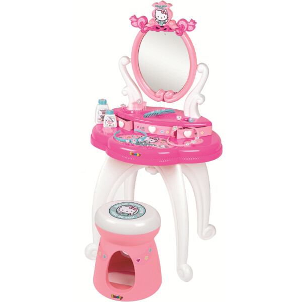 

Столик с зеркалом Smoby Toys Hello Kitty 2 в 1 с аксессуарами (320239)