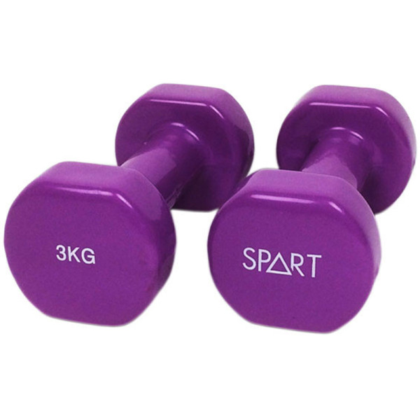 

Набор гантелей виниловая 3 кг (пара) (DB2113-3Purple)