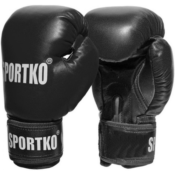 

Перчатки боксерские Sportko ПД1 12 oz (унций) черный (2976)