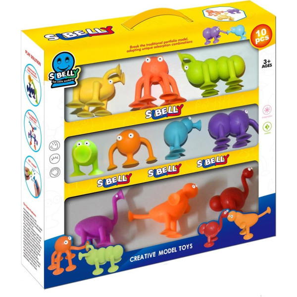 

Набор присосок фигурок Sibelly Monster 10 (SST010330)