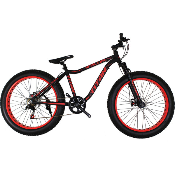 

Titan Stalker 26"*4"+вилка аморт. 17" black-red (26TJ4IN18-95-1) 2020