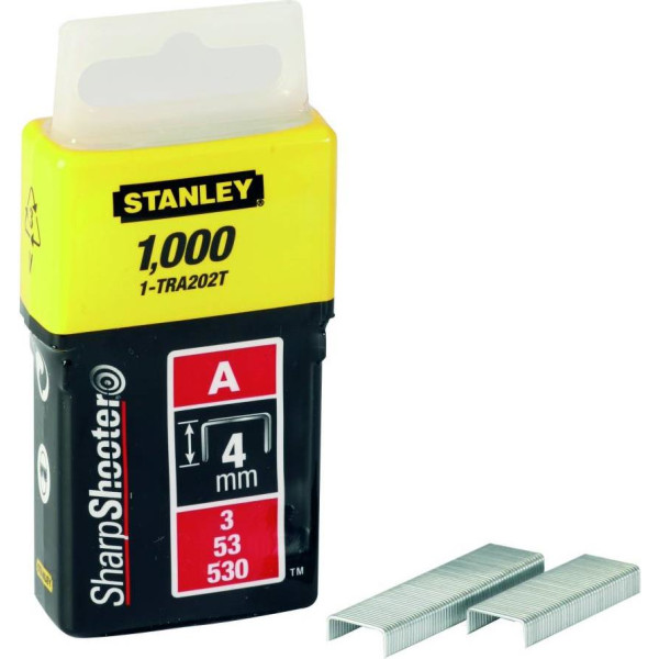 

Скобы для степлера Stanley 1-TRA202T тип А 4мм 1000шт