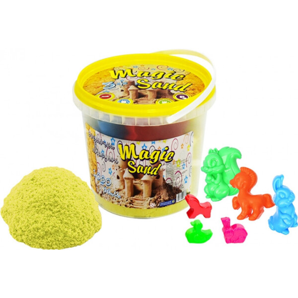 

Кинетический песок Strateg Magic Sand 1000 г Желтый (372-6,036-3)