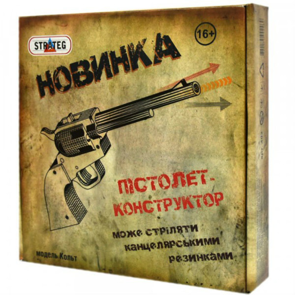 

Сборная модель Strateg Деревянный Пистолет-конструктор Кольт (403)