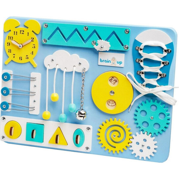 

Бизиборд BrainUp Smart Busy Board доска из 9 деталей XS 30*40 см (SUN6002_5)