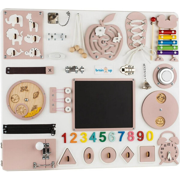 

Бизиборд BrainUp Smart Busy Board доска из 30 деталей L 60*70 см (SUN6005_2)