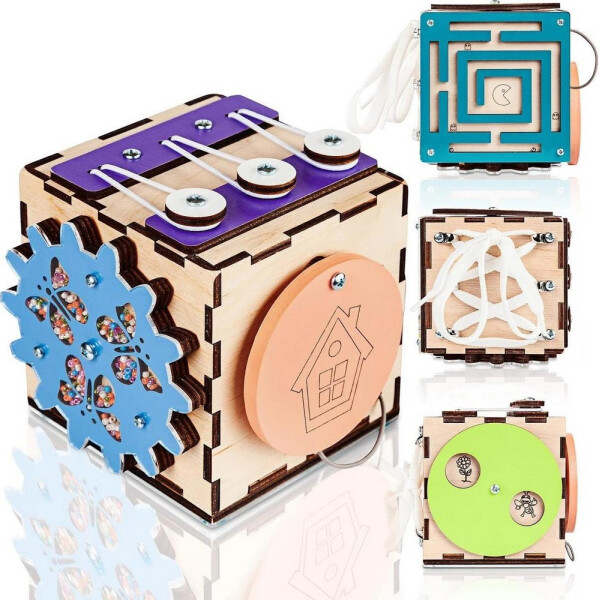 

Бизикуб BrainUp Smart Busy Cube кубик из 6 деталей 10*10 см (SUN6007_1)