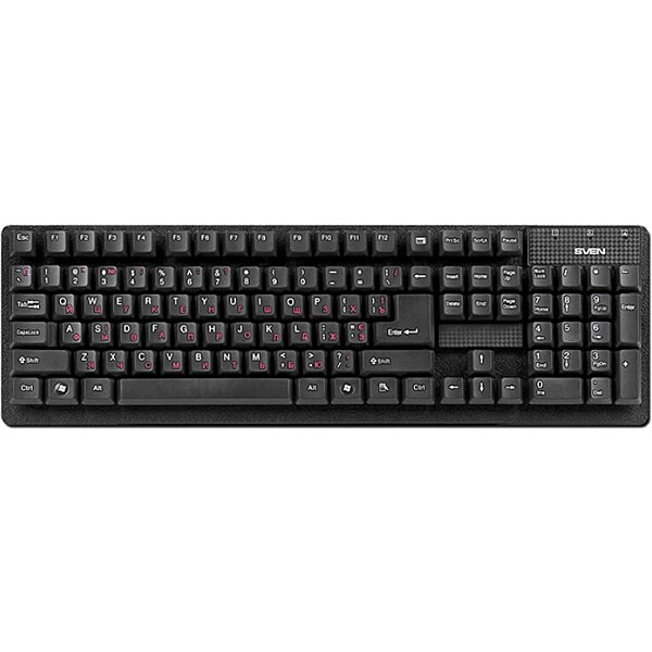 

Клавиатура Sven 301 Standard Black USB