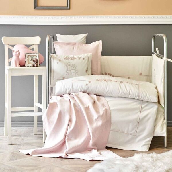 

Детский набор в кроватку для младенцев Karaca Home - Lucky Star rose gold (9 предметов) (svt-2000022279635)