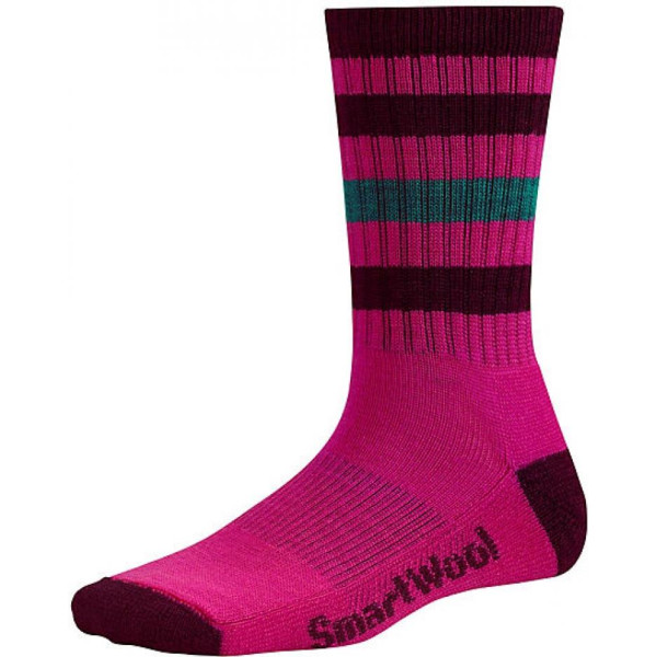 

Термобелье SMARTWOOL WMN Striped Hike Light Crew bright pink р.M (SW SW143.684-M)