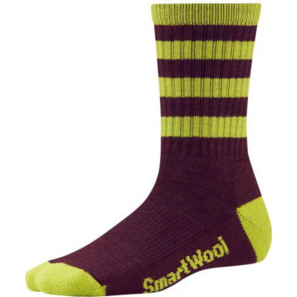 

Термобелье SMARTWOOL WMN Striped Hike Light Crew aubergine р.M (SW SW143.762-M)