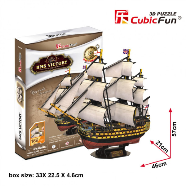 

Конструктор 3D пазл Cubic Fun HMS Victory (T4019h)
