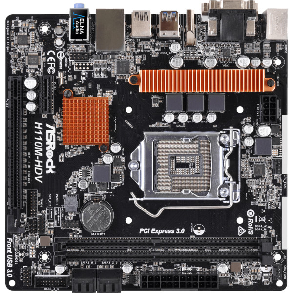 

Материнская плата ASRock H110M-HDV R3.0