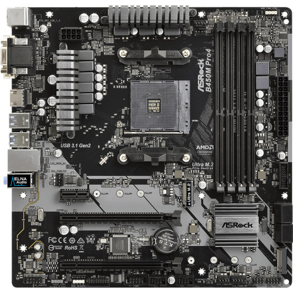 

Материнская плата ASRock B450M Pro4