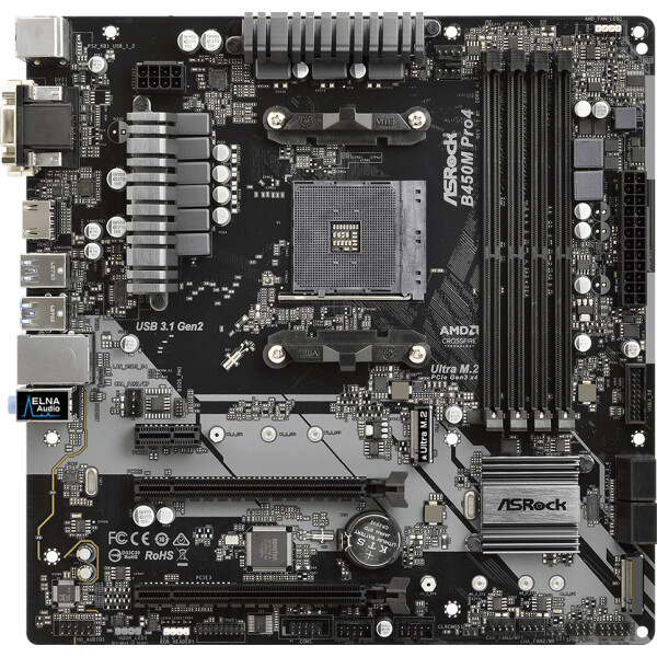 

Материнская плата ASRock B450M Pro4 Socket AM4