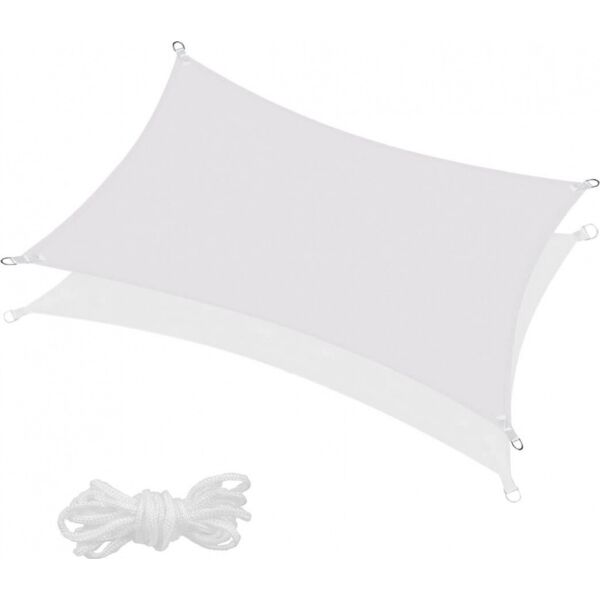 

Тент-парус теневой для дома, сада и туризма Springos 4 x 2 м SN1037 Light Grey