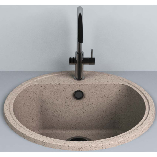 

Кухонная мойка MIRAGGIO MALIBU 517х517х221 terra