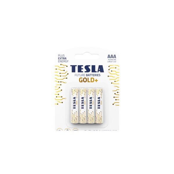 

Щелочные батарейки TESLA AAA GOLD+ (LR03)