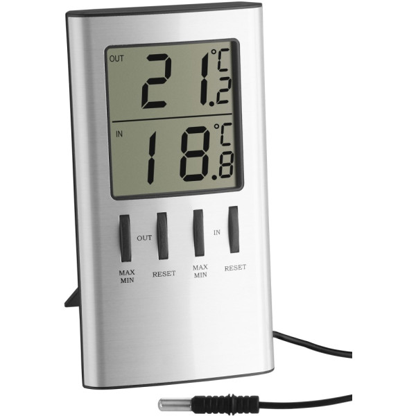 

Термометр цифровой TFA внешний проводной датчик,120х64х22 (301027)