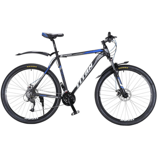 

Велосипед Titan 29" Scorpion 20"black-blue-silver(29TWAL19-324) 2020