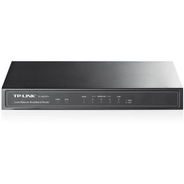 

TP-Link TL-R470T+ с балансировкой нагрузки(1x Lan, 1xWan, 3xLan/Wan)